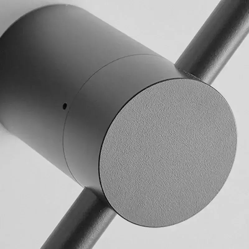 Minimalist Linear Wall Lamp – Black Modern Light for Living/Bedroom - Flindria