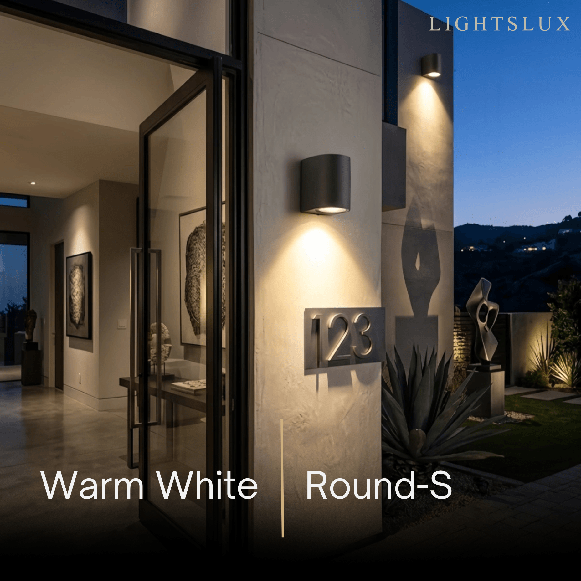 Minimalist Square/Cylindrical Outdoor Wall Lamp - Black Metal for Garden - Flindria