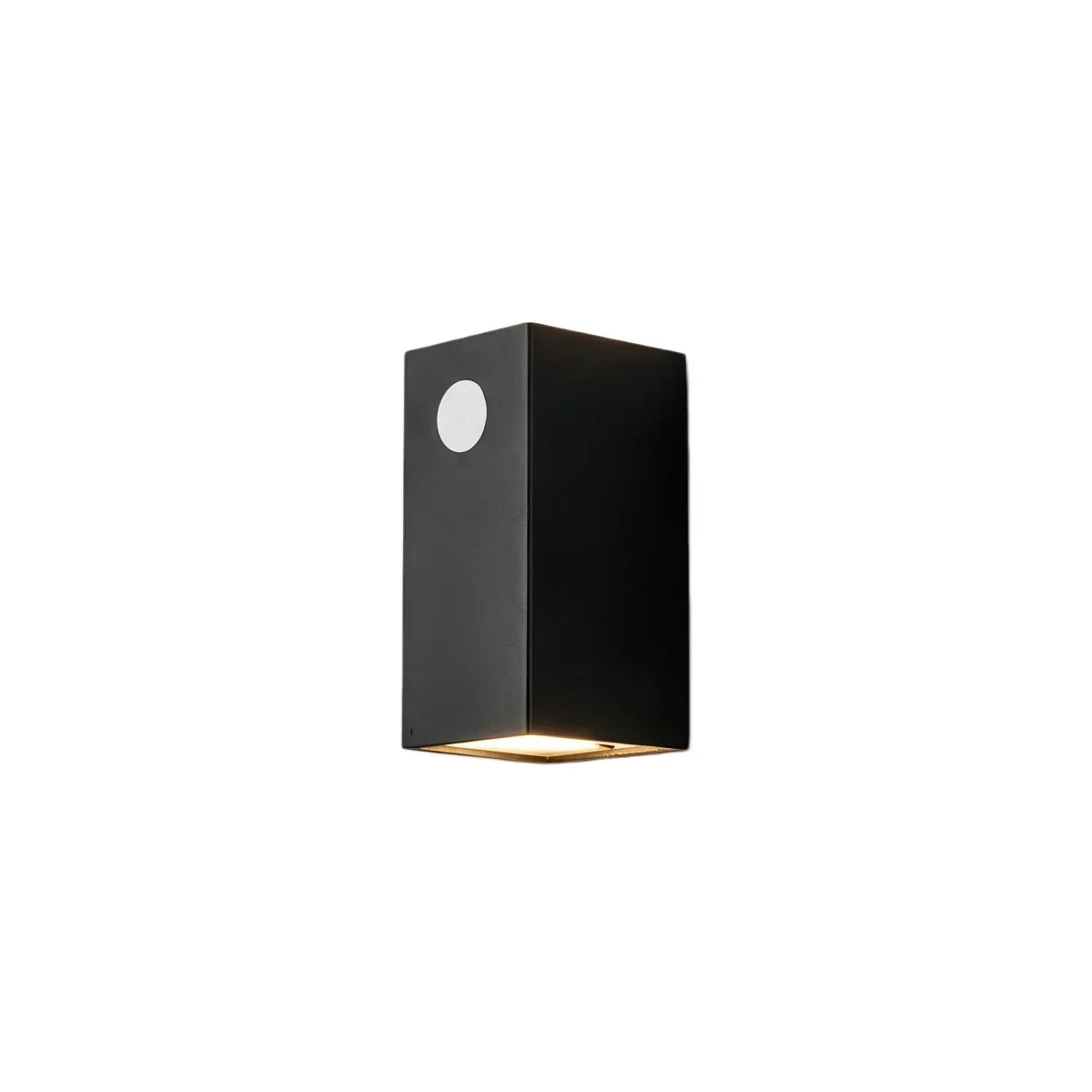 Minimalist Square/Cylindrical Outdoor Wall Lamp - Black Metal for Garden - Flindria
