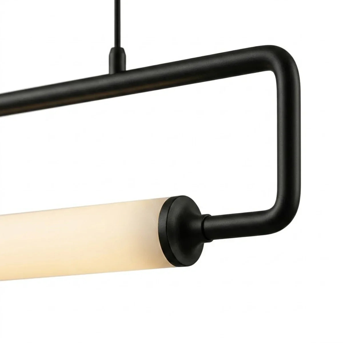 Minimalist Rectangular Pendant Light - Metal & Acrylic for Kitchen - Flindria