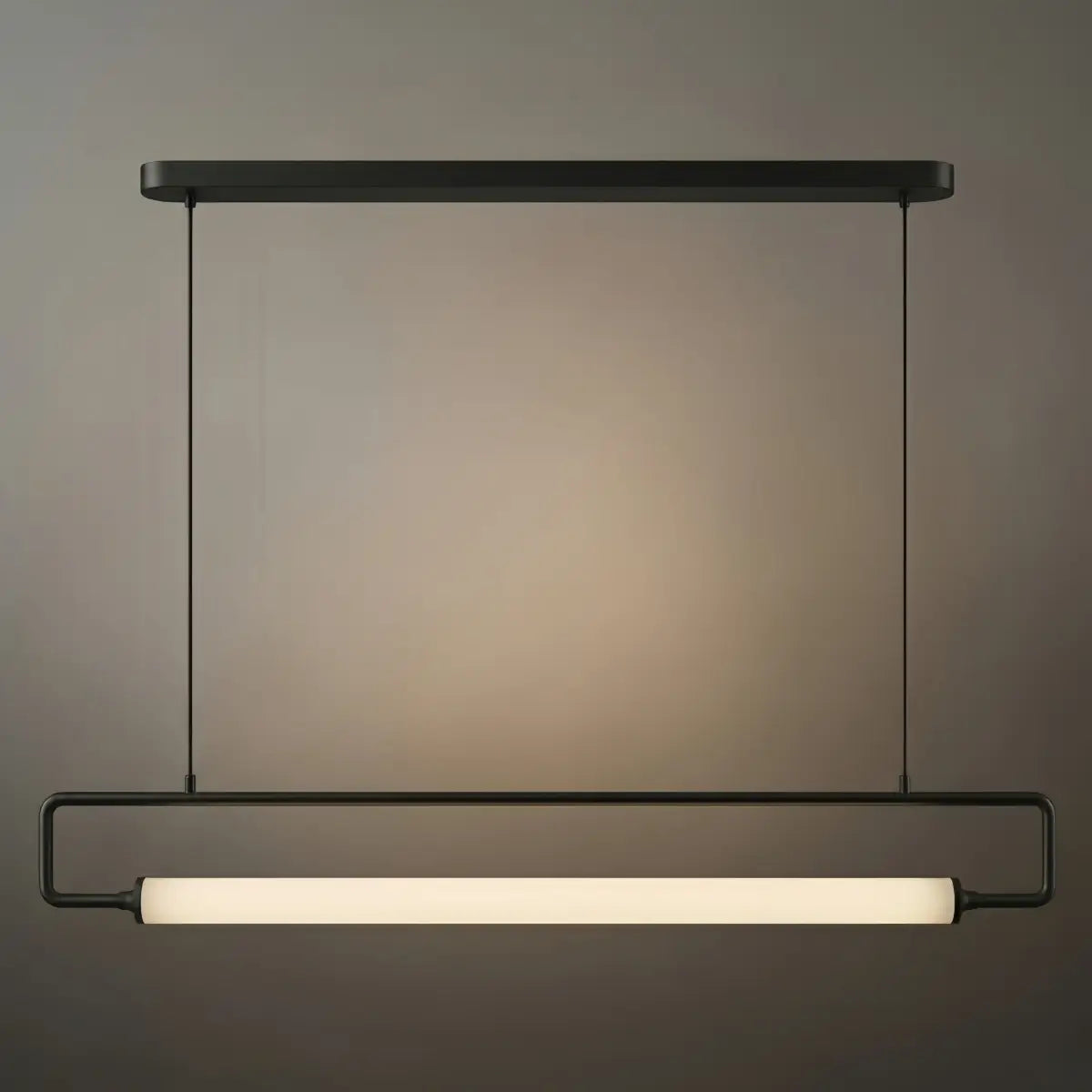 Minimalist Rectangular Pendant Light - Metal & Acrylic for Kitchen - Flindria