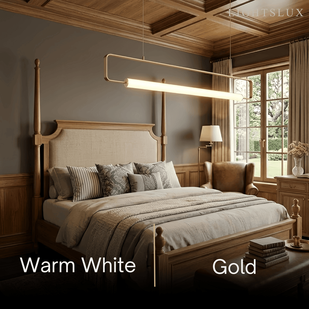 Minimalist Rectangular Pendant Light - Metal & Acrylic for Kitchen - Flindria