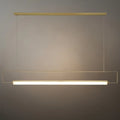 Minimalist Rectangular Pendant Light - Metal & Acrylic for Kitchen - Flindria