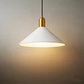 Modern Pendant Light - White/Black/Gold Metal/Acrylic for Bedroom - Flindria