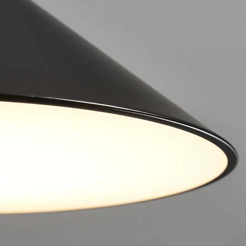 Modern Pendant Light - White/Black/Gold Metal/Acrylic for Bedroom - Flindria