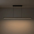 Minimalist Dimmable Linear Pendant Light – Black or White Acrylic for Dining Room - Flindria