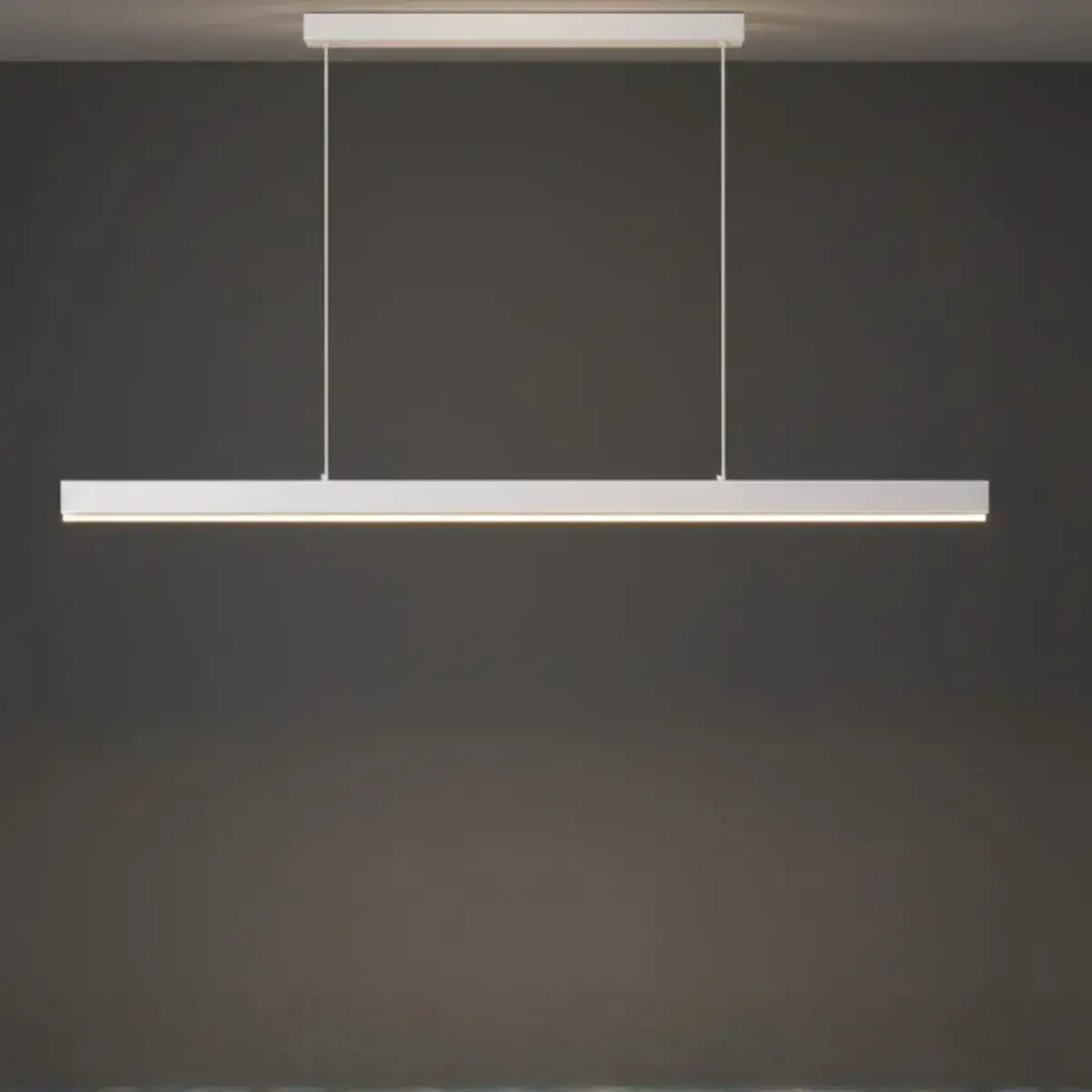 Minimalist Dimmable Linear Pendant Light – Black or White Acrylic for Dining Room - Flindria
