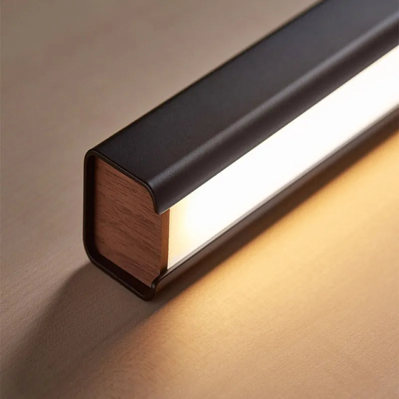 Minimalist Dimmable Linear Pendant Light – Black or White Acrylic for Dining Room - Flindria