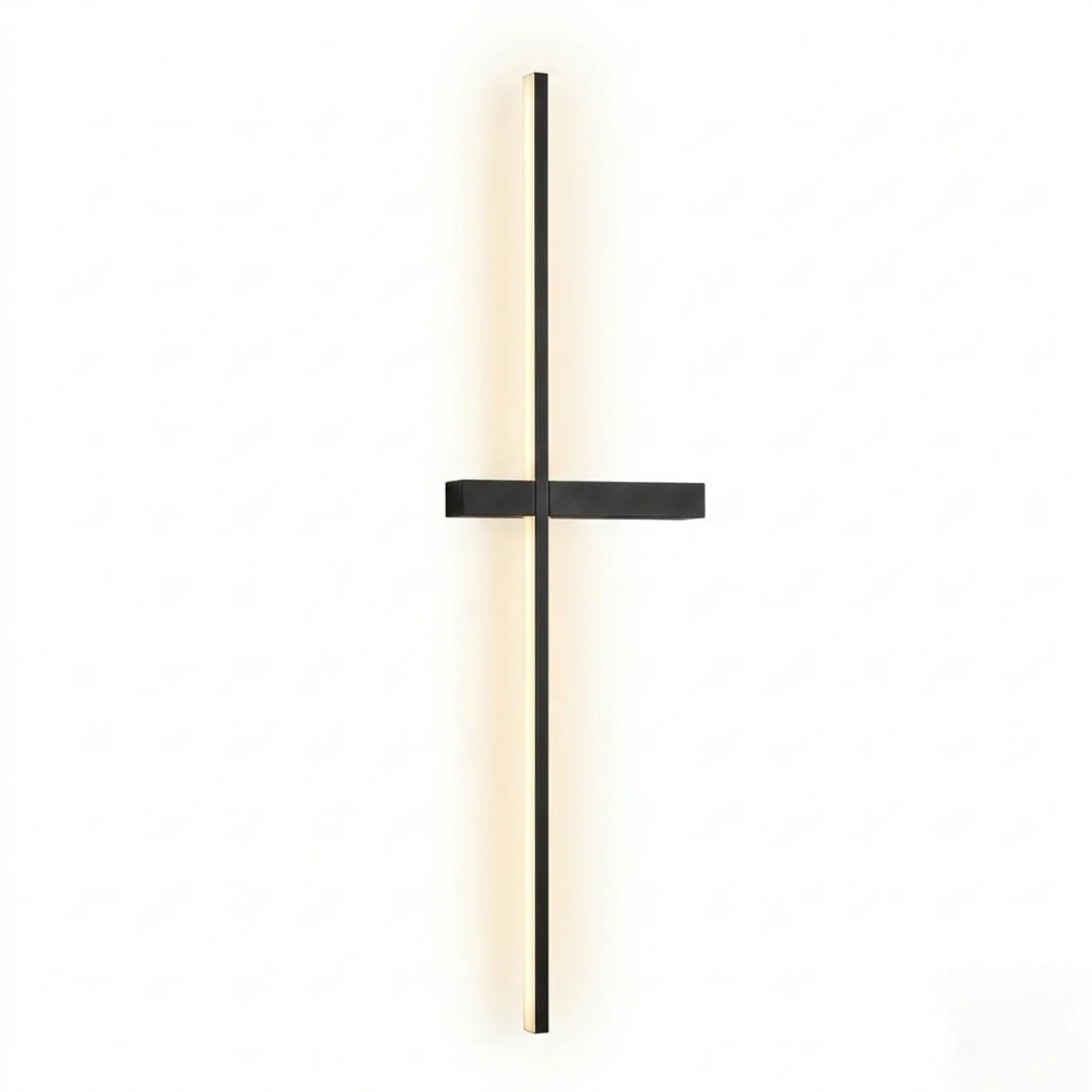 Minimalist Linear LED Wall Lamp – Black/White/ Red for Living Room - Flindria