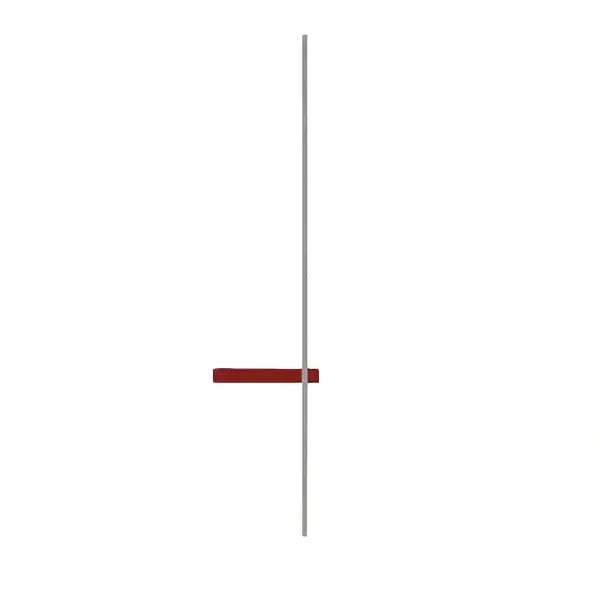 Minimalist Linear LED Wall Lamp – Black/White/ Red for Living Room - Flindria
