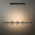 Modern Pendant Light - Black/Gold Metal & Glass for Dining Room - Flindria