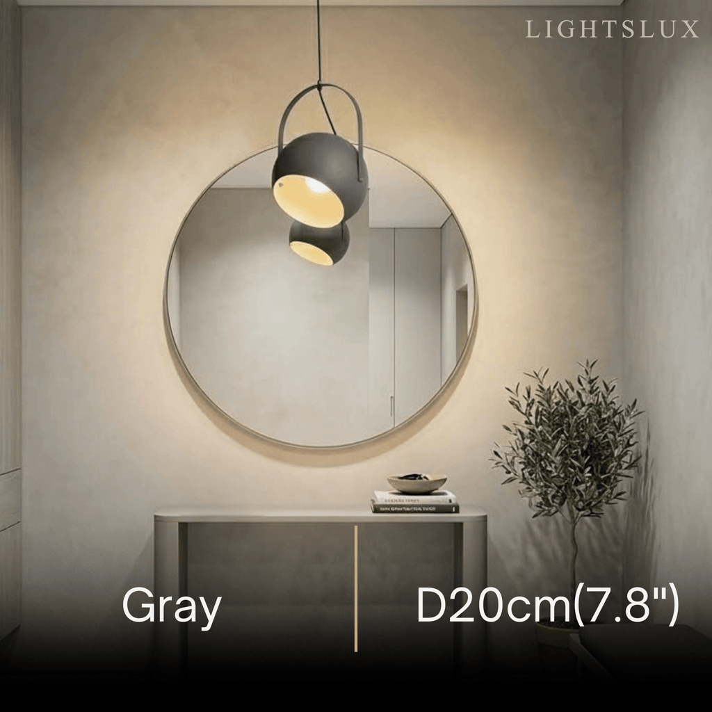 Nordic Art Deco Pendant Light — 5-Color Metal for Bedroom - Flindria