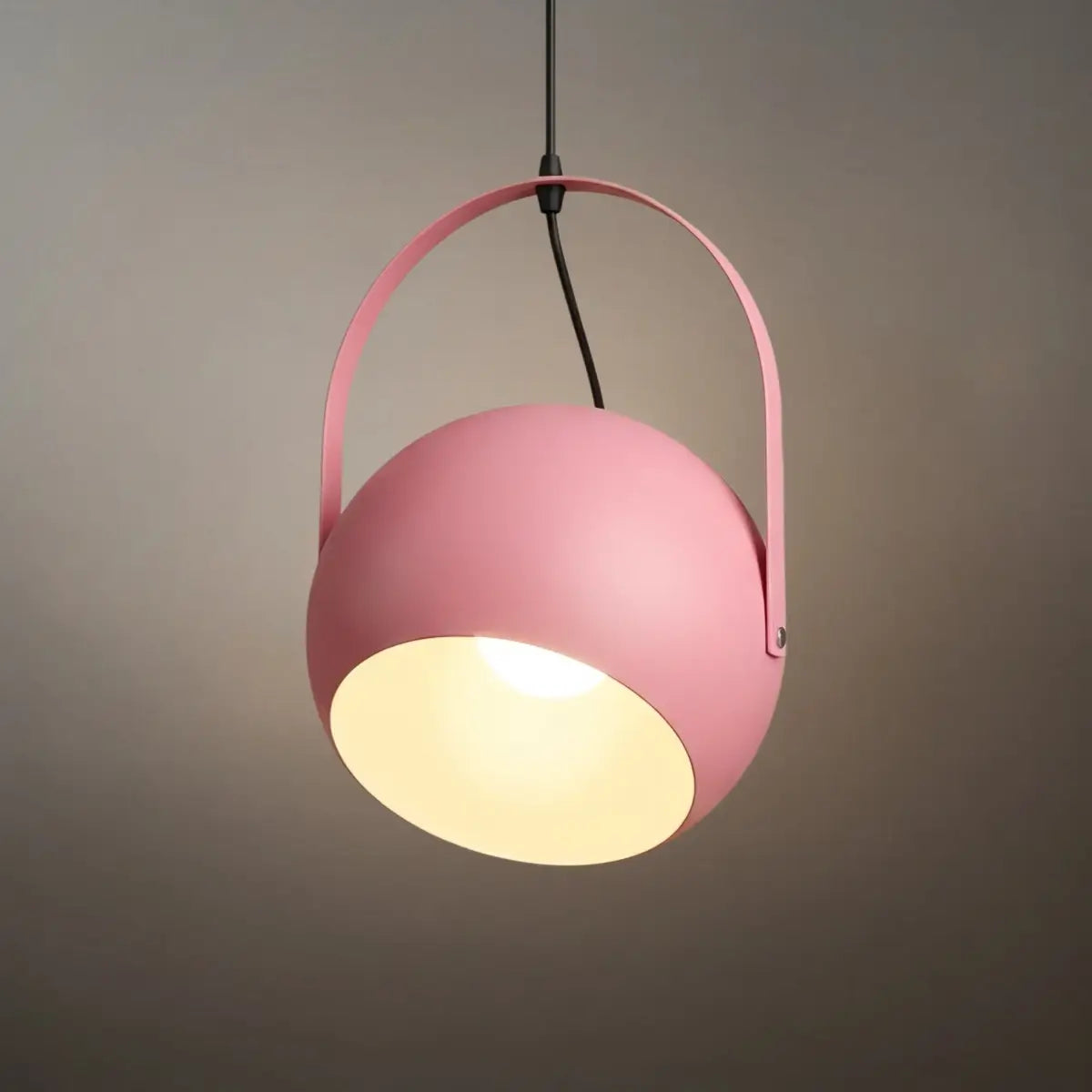 Nordic Art Deco Pendant Light — 5-Color Metal for Bedroom - Flindria