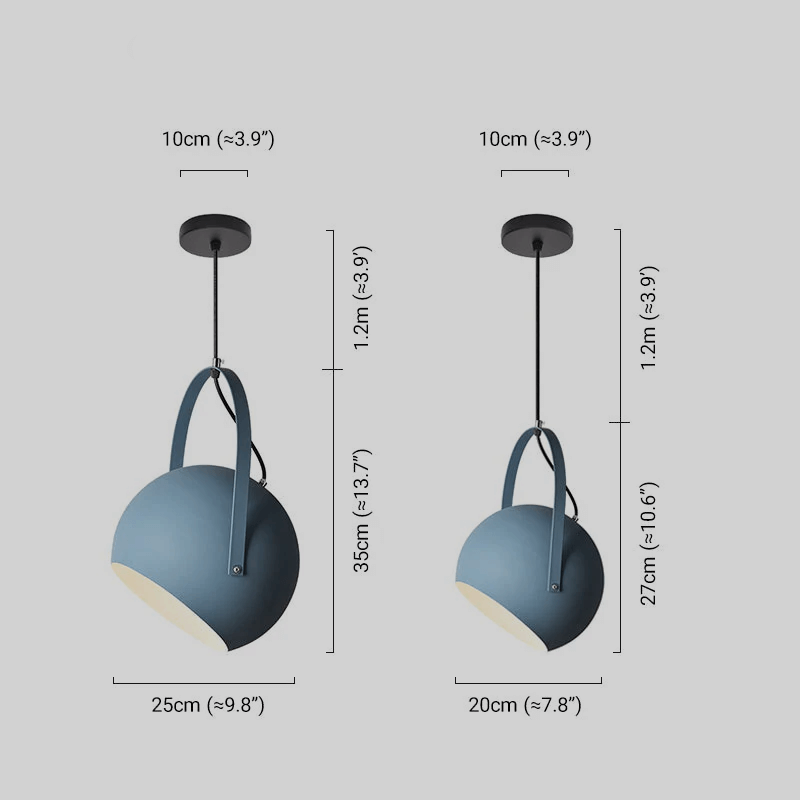 Nordic Art Deco Pendant Light — 5-Color Metal for Bedroom - Flindria
