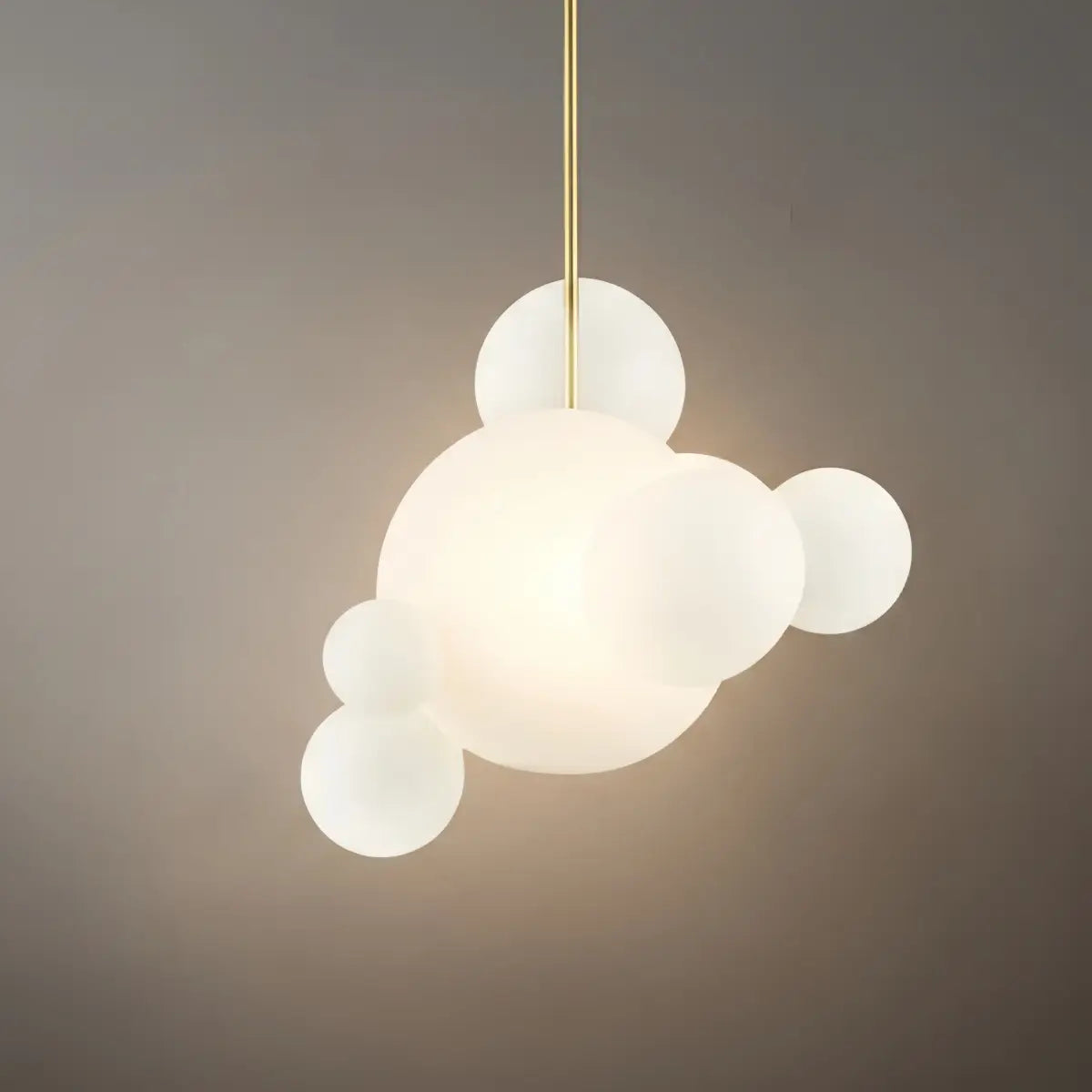 Moderne bobleglas pendel – klar eller mælkehvid til spisestue - Flindria