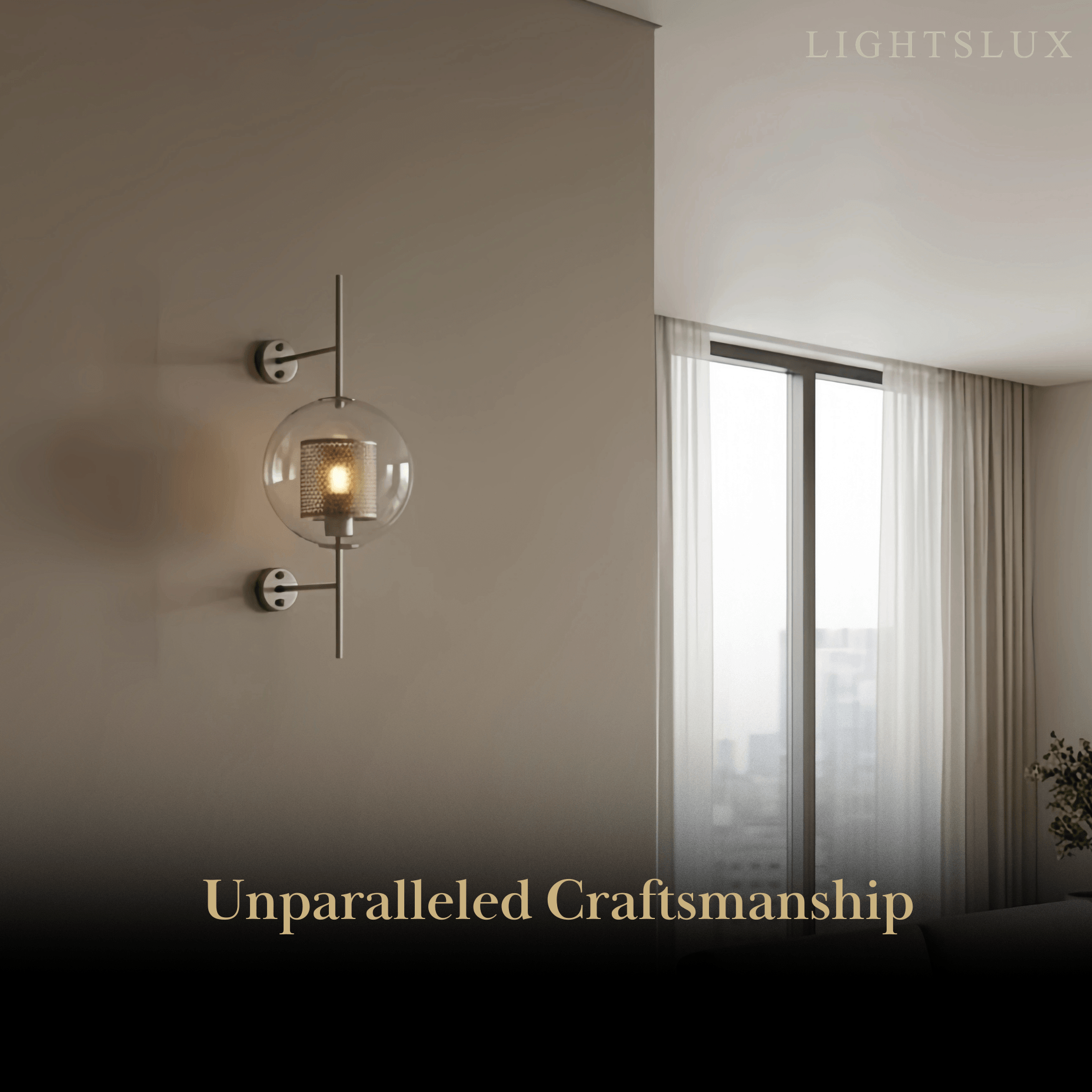 kunglig glas/koppar vägglampa - silverdetaljer för vardagsrum/sovrum - Flindria