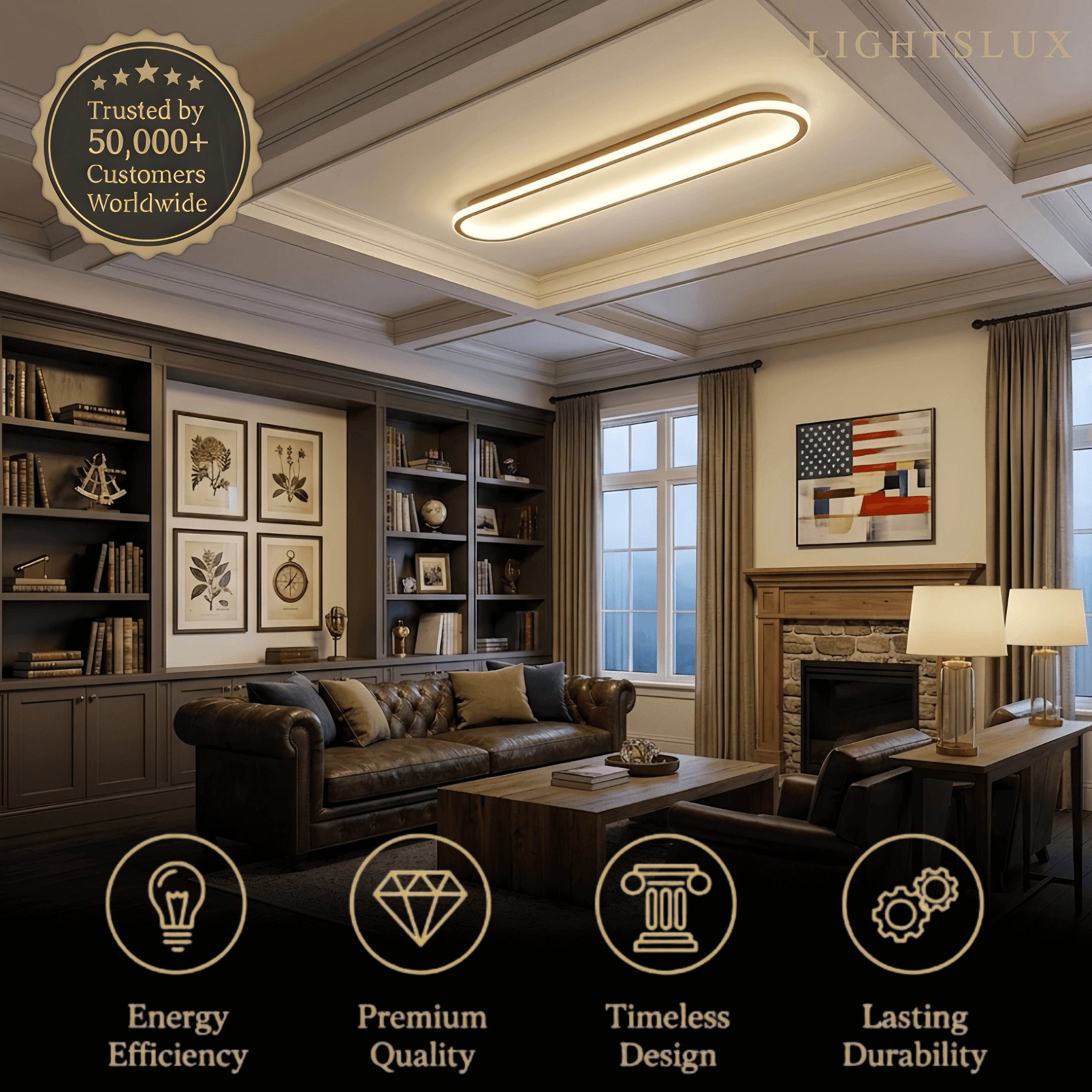 Minimalist Ceiling Light –  Bedroom - Flindria