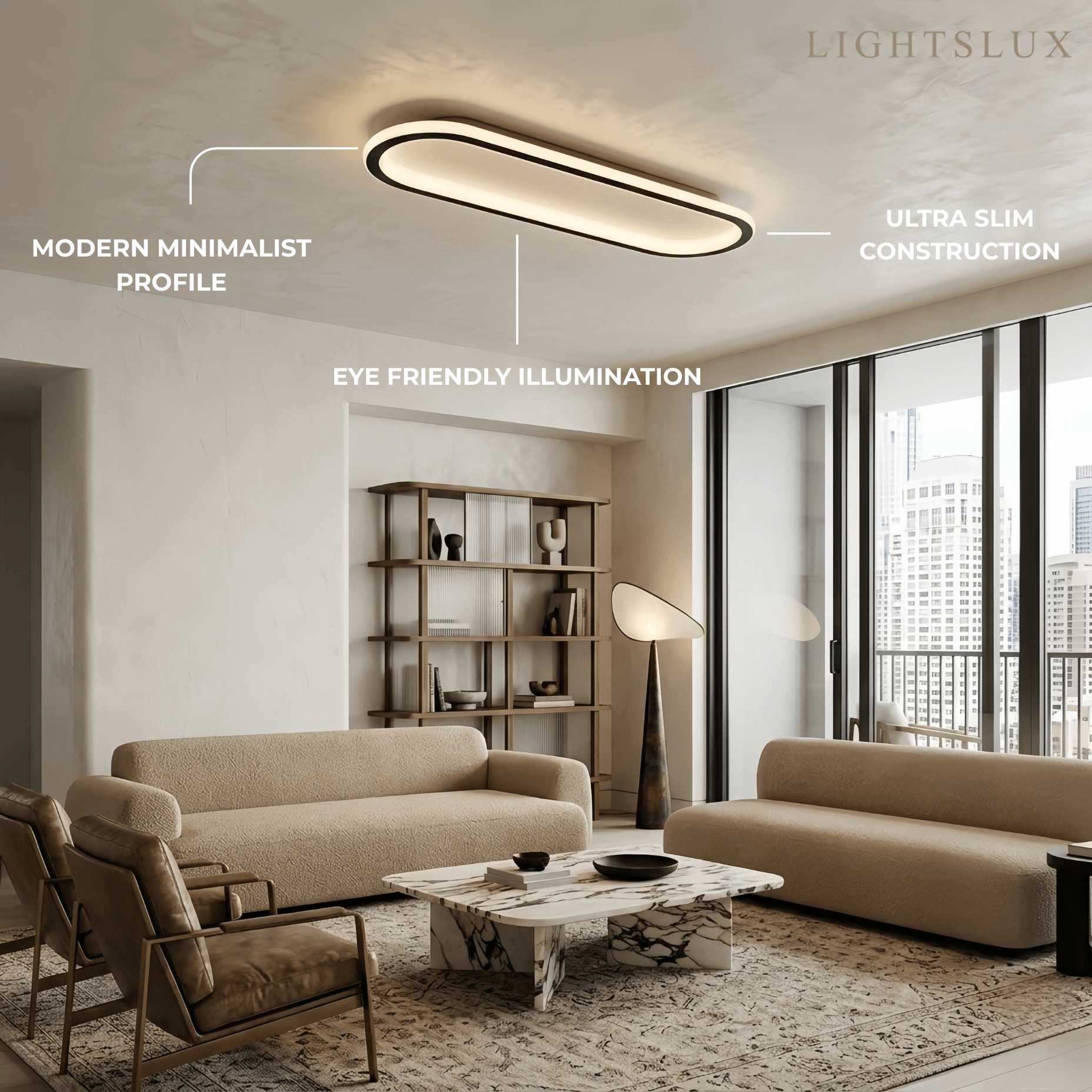 Minimalist Ceiling Light –  Bedroom - Flindria