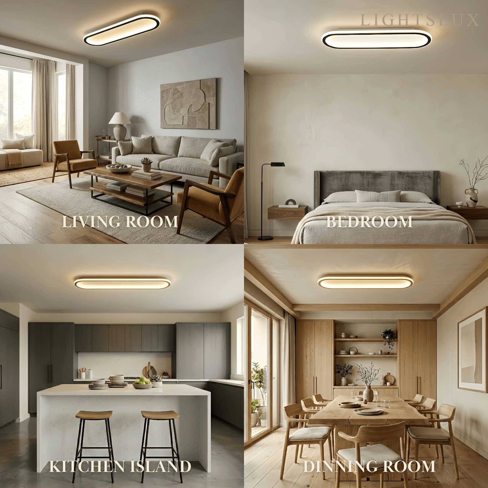 Minimalist Ceiling Light –  Bedroom - Flindria