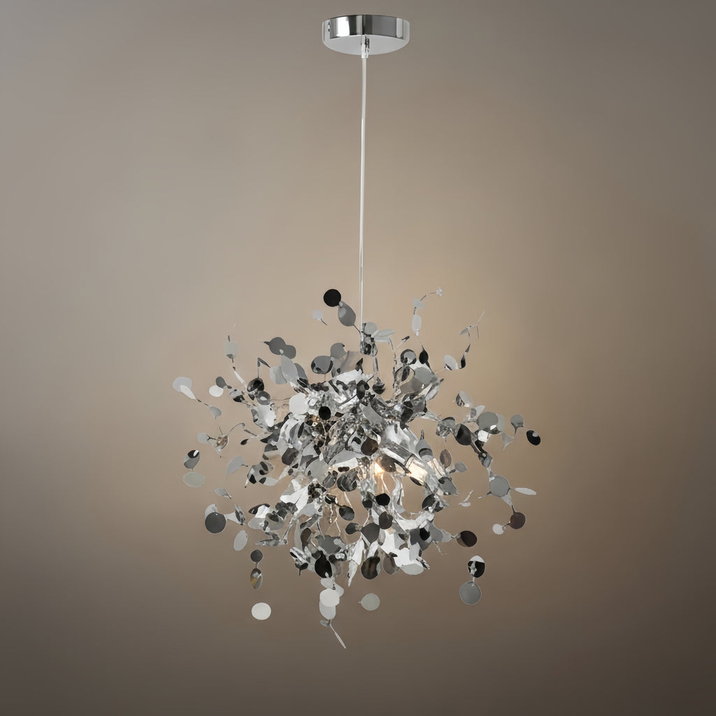 Art Deco Cluster Chandelier – Luxurious Gold/Silver Metal for Dining Room - Flindria