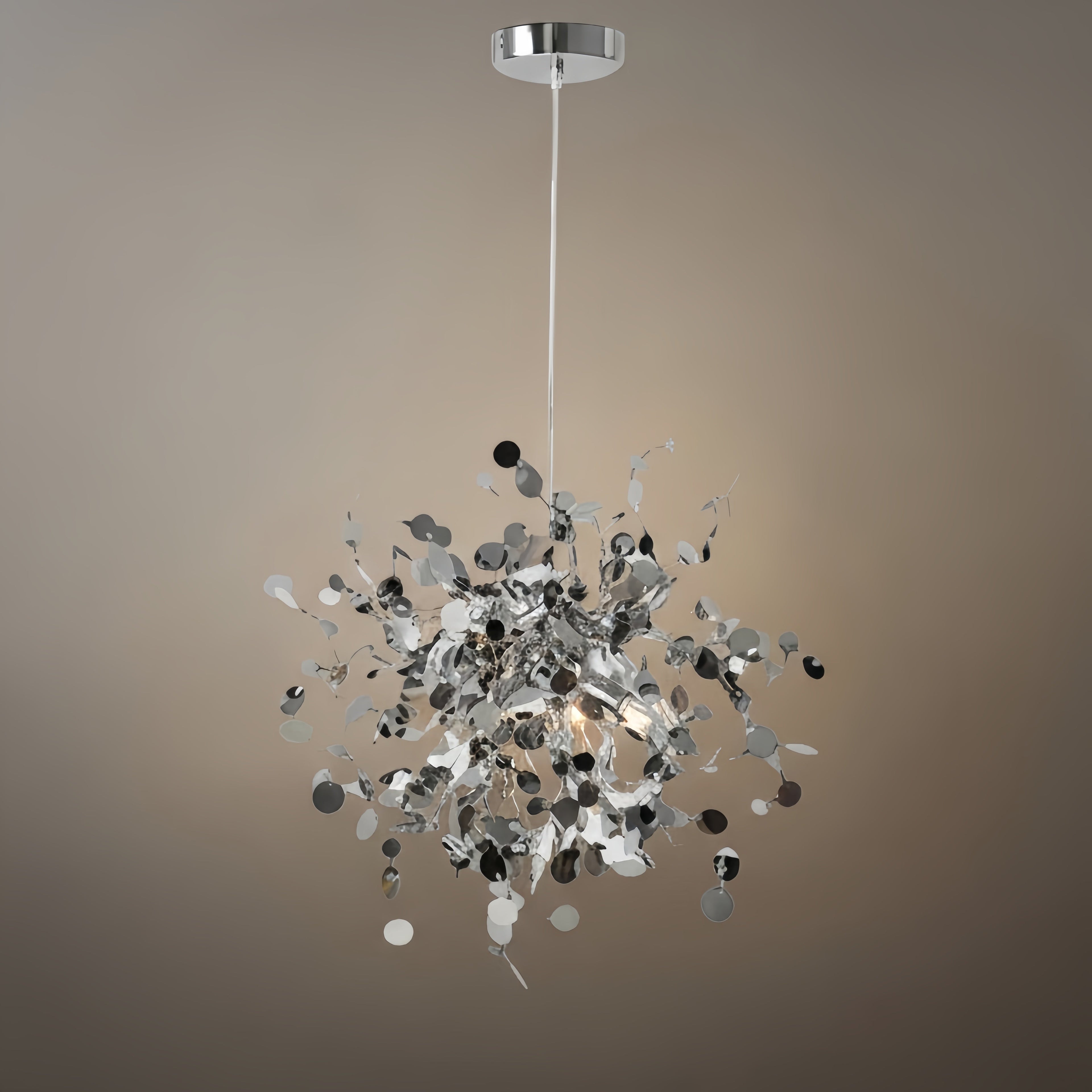 Art Deco Cluster Chandelier – Luxurious Gold/Silver Metal for Dining Room - Flindria