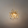 Art Deco Cluster Chandelier – Luxurious Gold/Silver Metal for Dining Room - Flindria