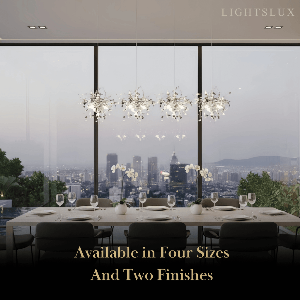 Art Deco Cluster Chandelier – Luxurious Gold/Silver Metal for Dining Room - Flindria