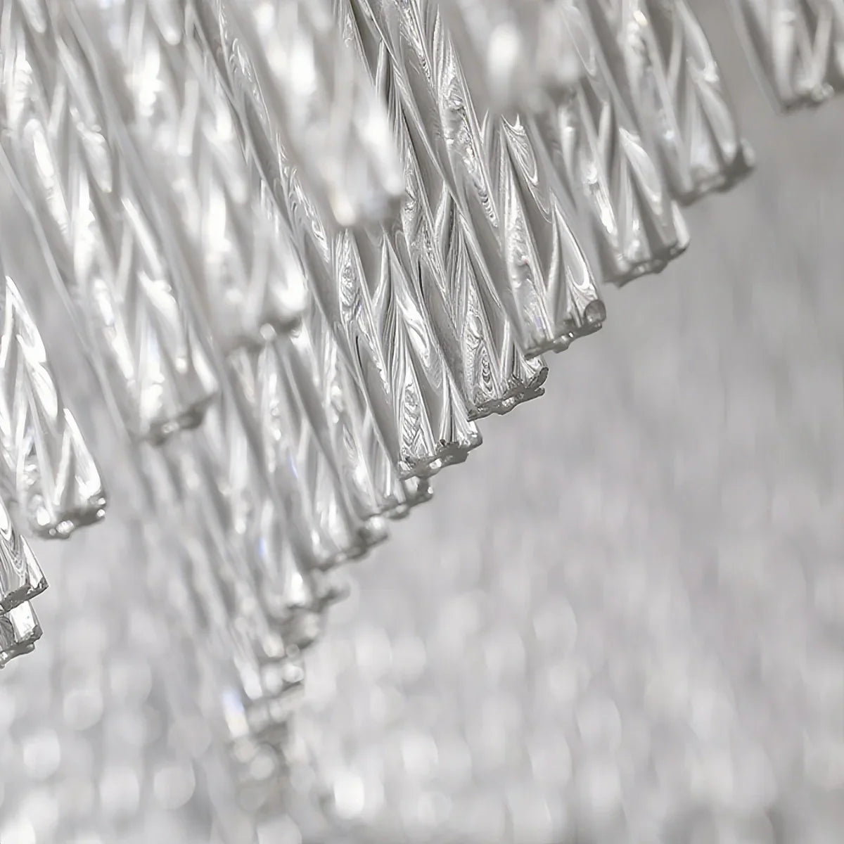 Suspension Royal en cristal - Métal or avec pampille pour chambre/salle à manger - Flindria