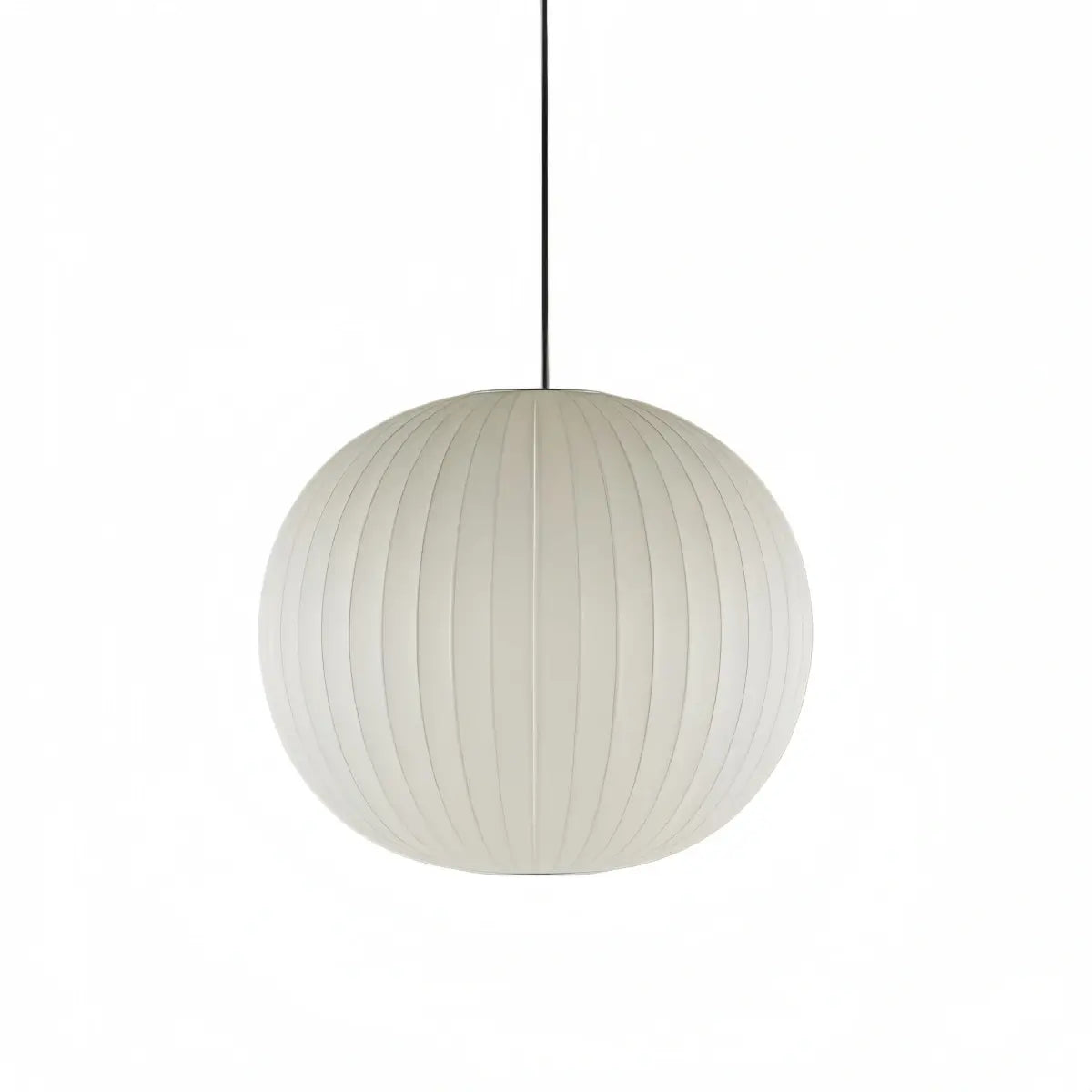 Japandi wabi-sabi White Pendant Light - Metal Frame with Silk-inspired Shade - Flindria