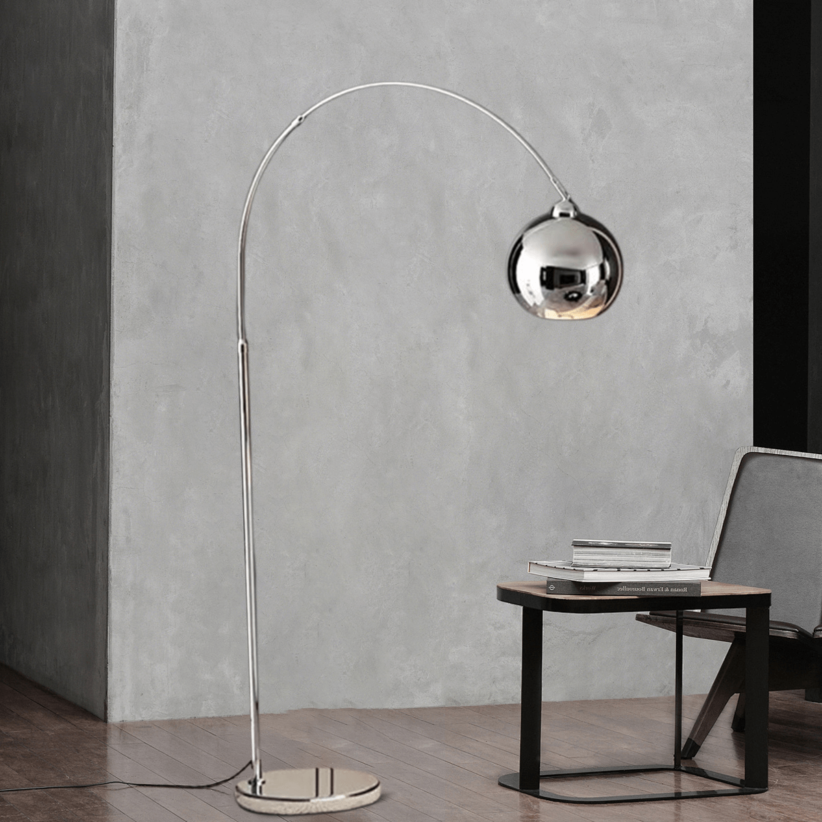 Nordisk gulvlampe – metall i svart/blå/gull/rosa for soverom - Flindria