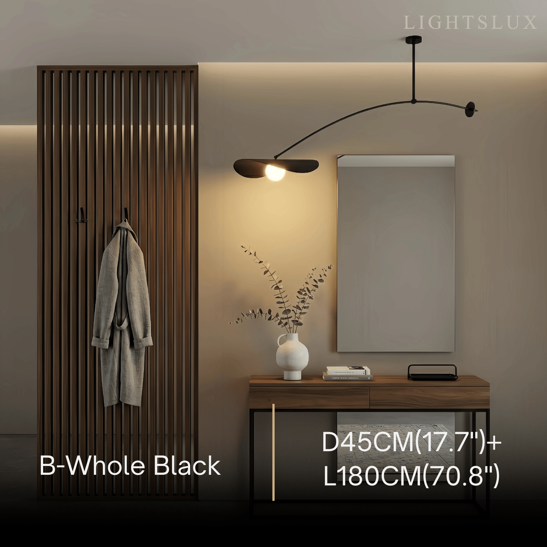 Modern Pendant Light - Black/White/Gold Metal for Living Room - Flindria