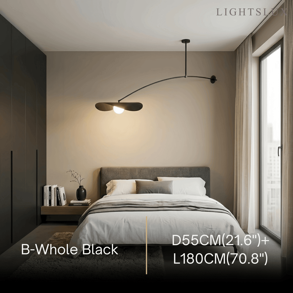 Modern Pendant Light - Black/White/Gold Metal for Living Room - Flindria