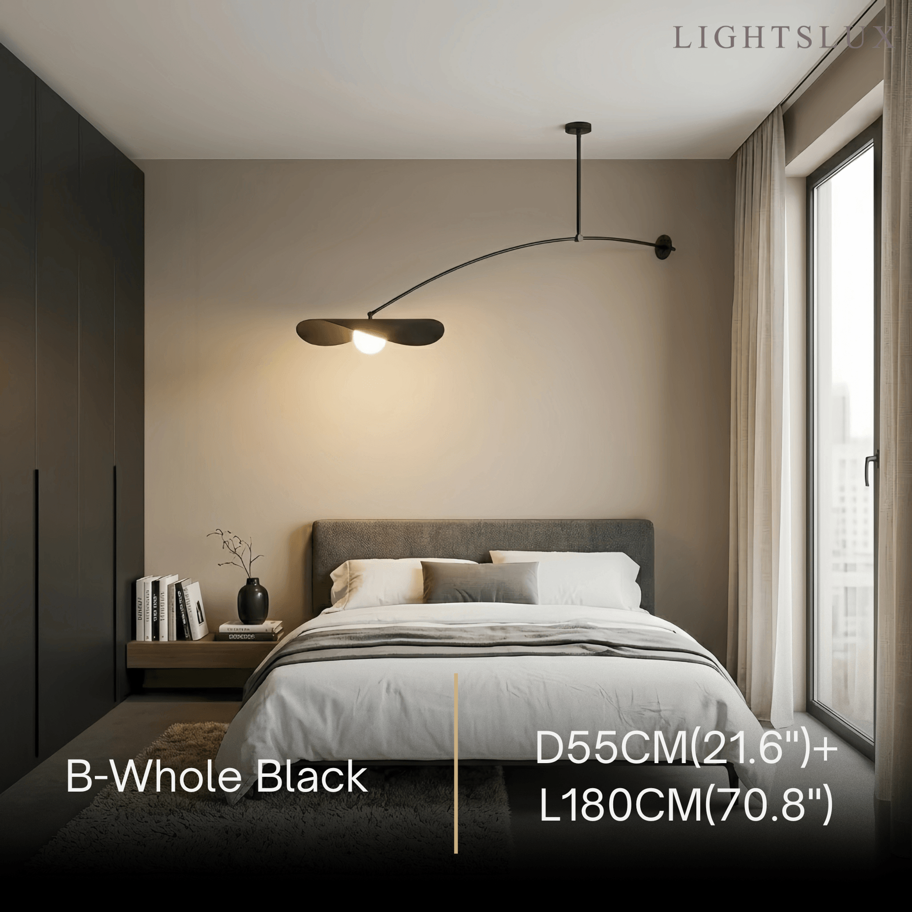 Modern Pendant Light - Black/White/Gold Metal for Living Room - Flindria