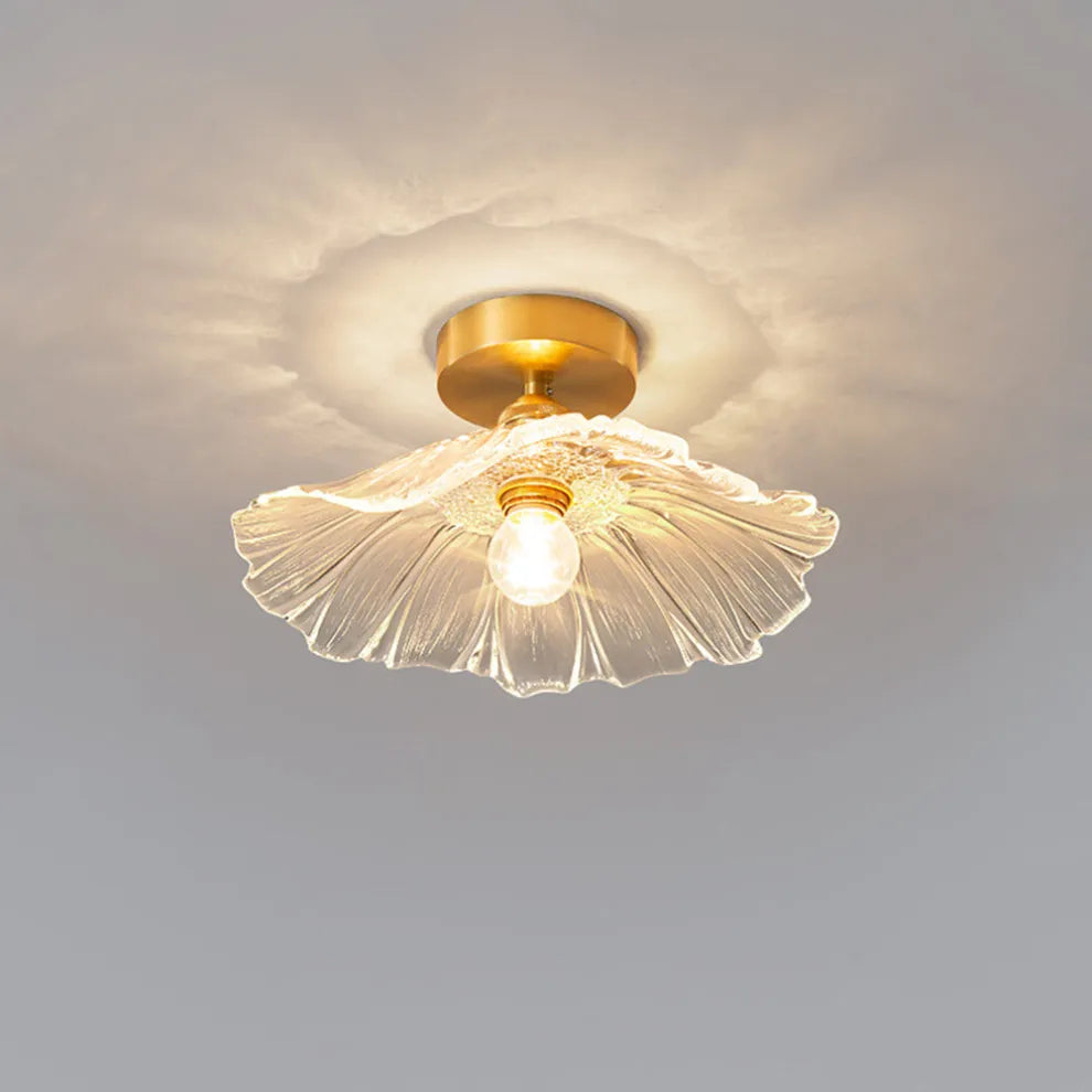 Luz de techo y colgante Royal - Vidrio/metal claro/verde con capucha para comedor - Flindria