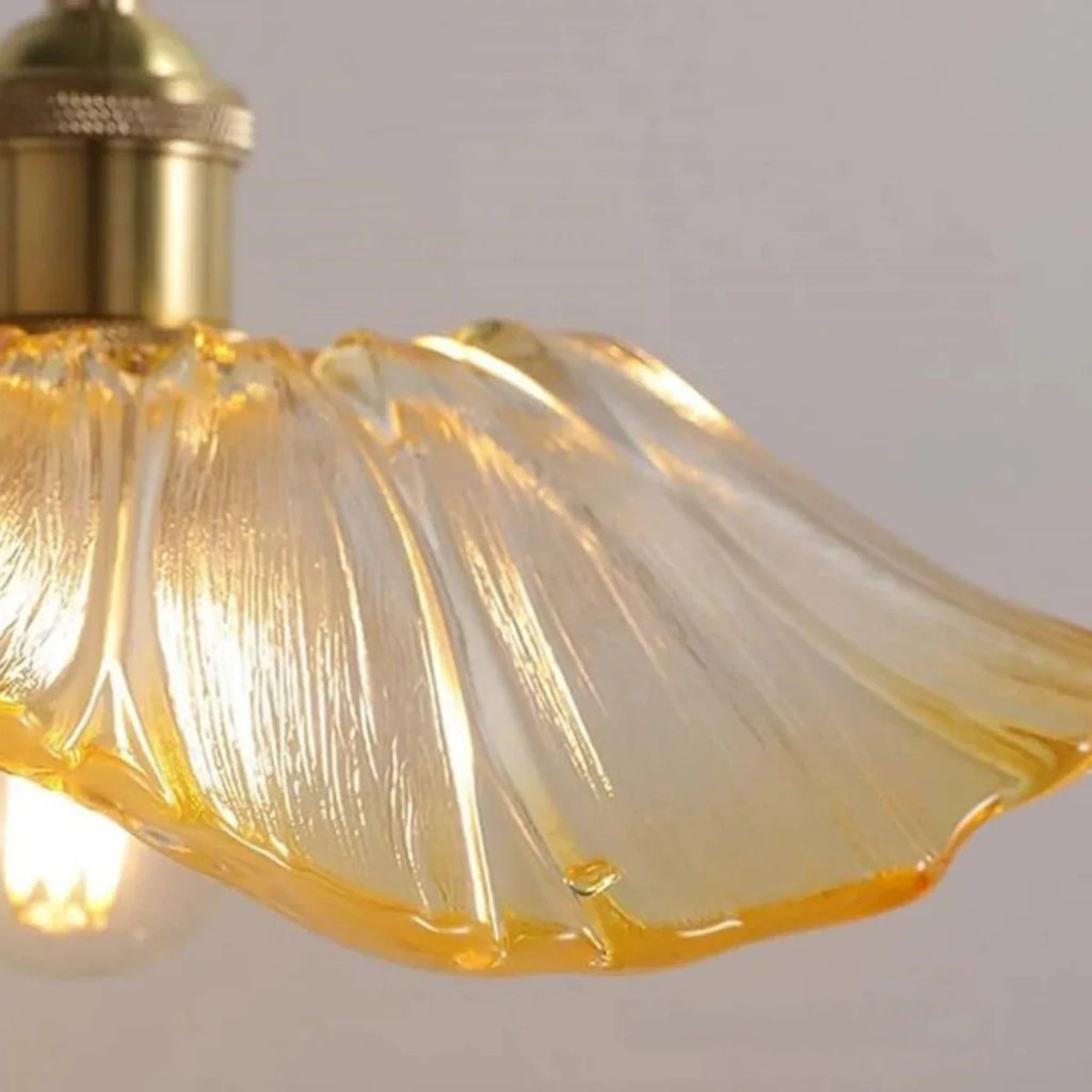 Luz de techo y colgante Royal - Vidrio/metal claro/verde con capucha para comedor - Flindria