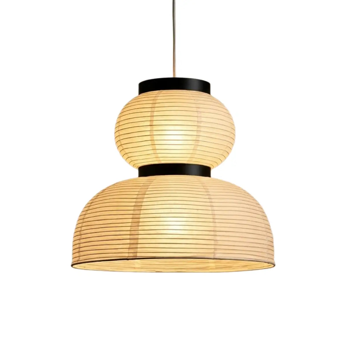 Retro Fabric Pendant Light - Beige Metal Frame for Dining/Living Room - Flindria