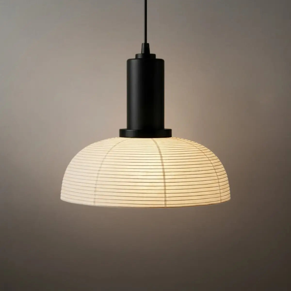 Retro Fabric Pendant Light - Beige Metal Frame for Dining/Living Room - Flindria