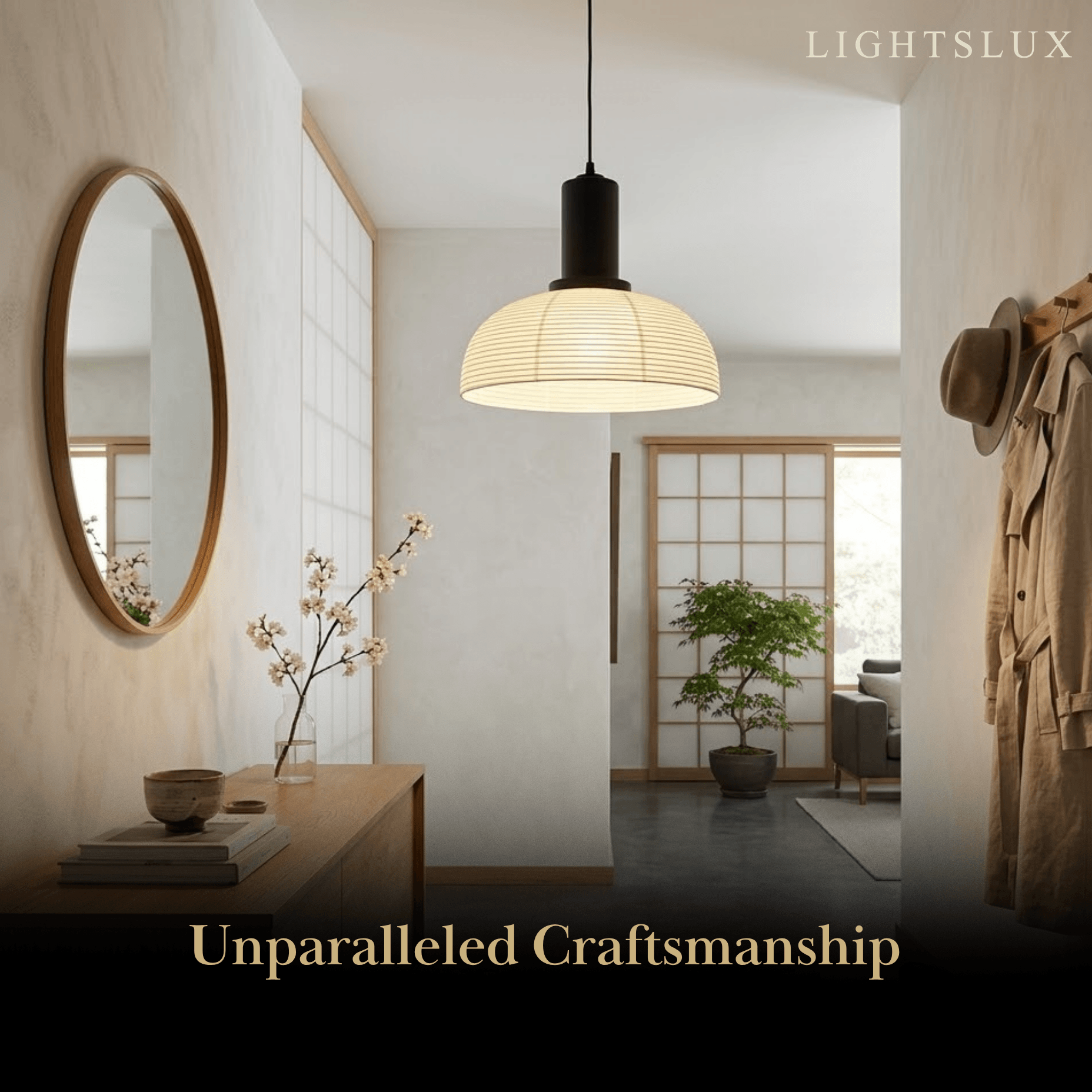 Retro Fabric Pendant Light - Beige Metal Frame for Dining/Living Room - Flindria