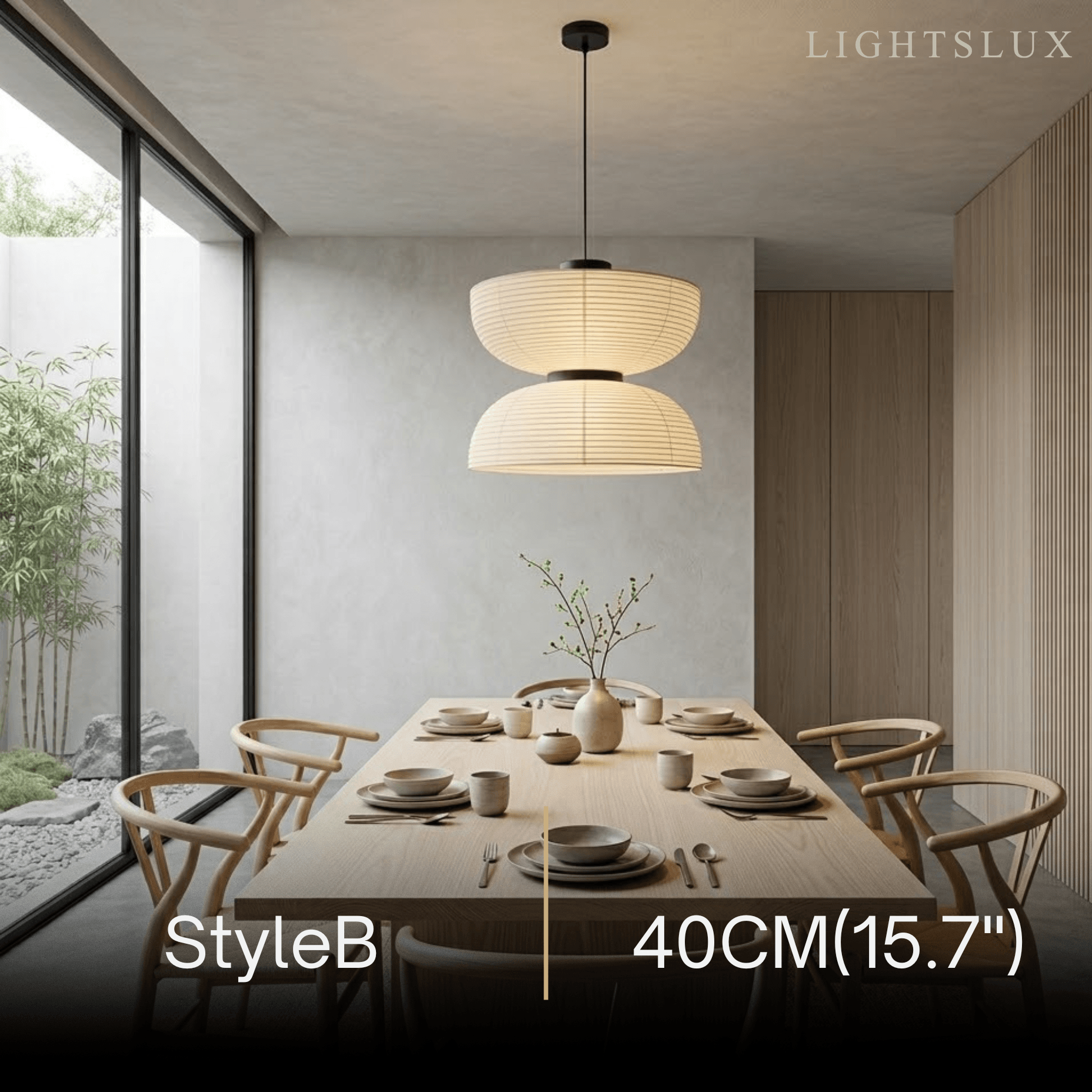 Retro Fabric Pendant Light - Beige Metal Frame for Dining/Living Room - Flindria