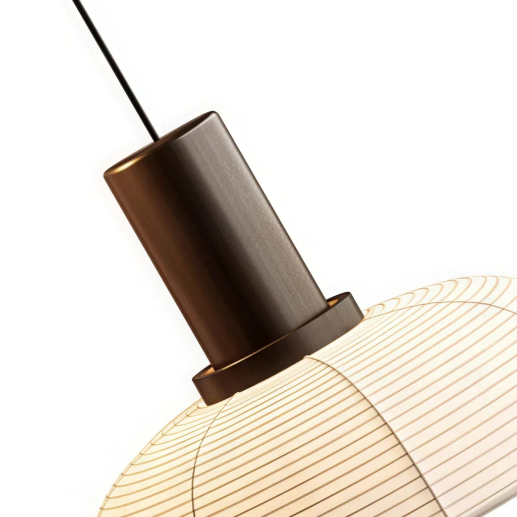 Retro Fabric Pendant Light - Beige Metal Frame for Dining/Living Room - Flindria
