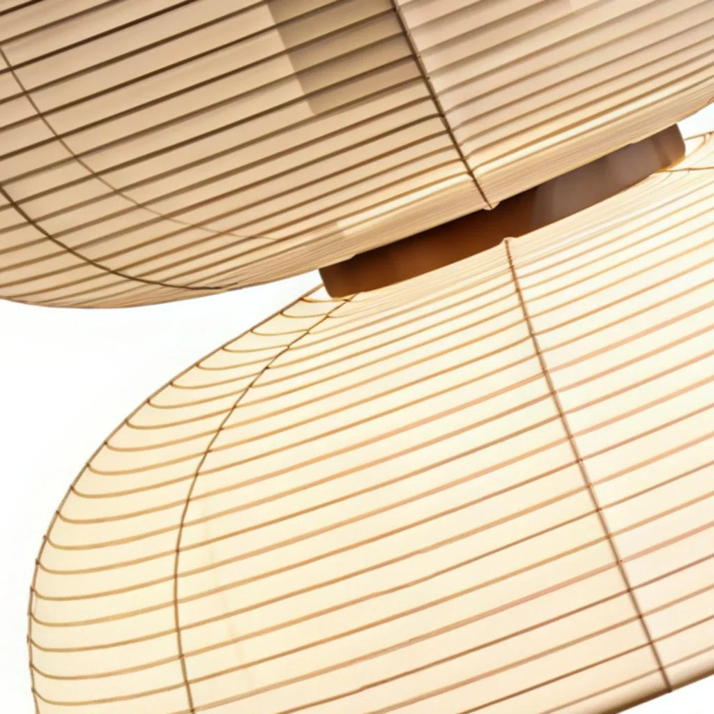 Retro Fabric Pendant Light - Beige Metal Frame for Dining/Living Room - Flindria