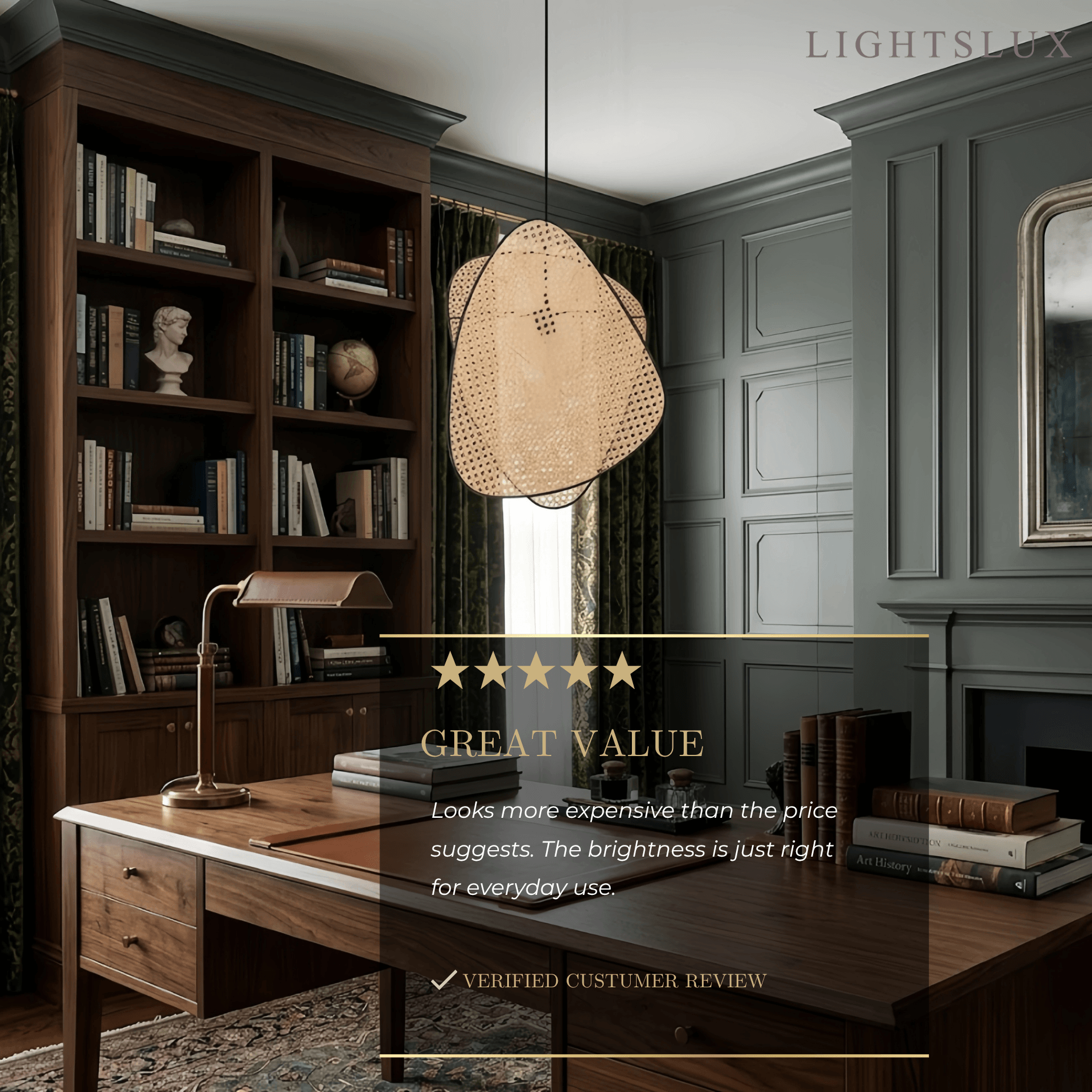 Farmhouse Wooden Geometric Pendant Light — Rattan & Willow Weave for Dining Room - Flindria