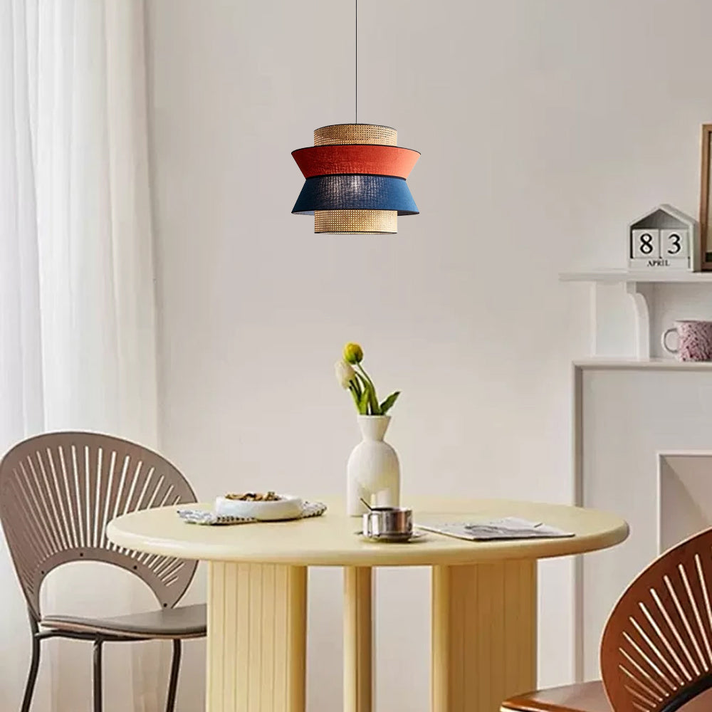 Farmhouse Wood Pendant Light - Rustic Lantern for Dining Room - Flindria