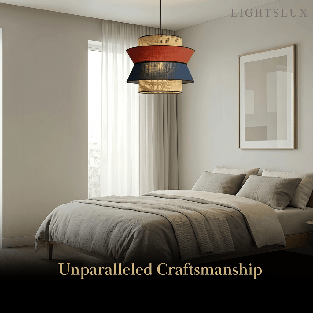 Farmhouse Wood Pendant Light - Rustic Lantern for Dining Room - Flindria
