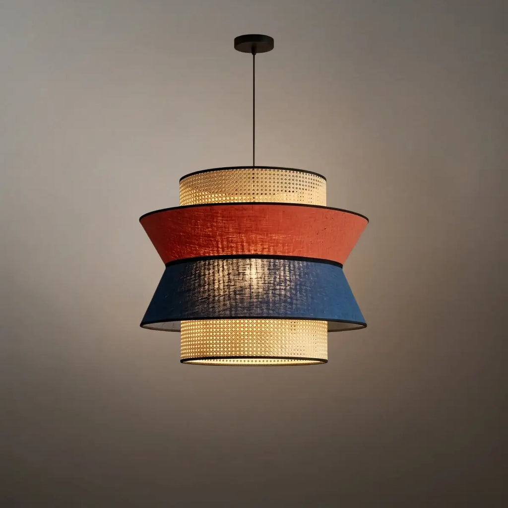 Farmhouse Wood Pendant Light - Rustic Lantern for Dining Room - Flindria