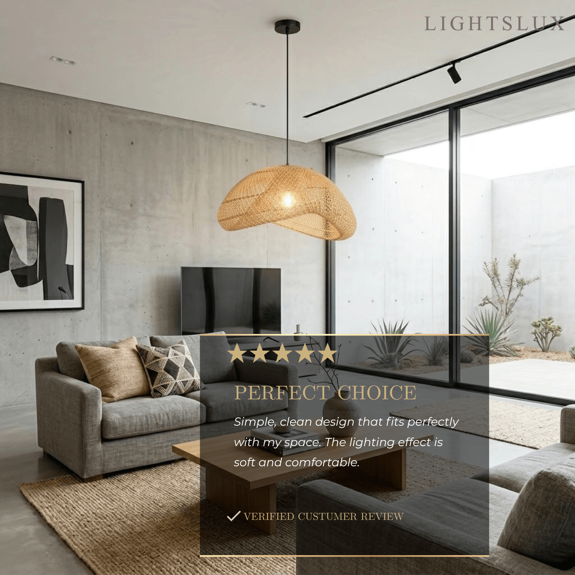 Farmhouse Pendant Light — Uneven Metal & Rattan for Dining Room - Flindria
