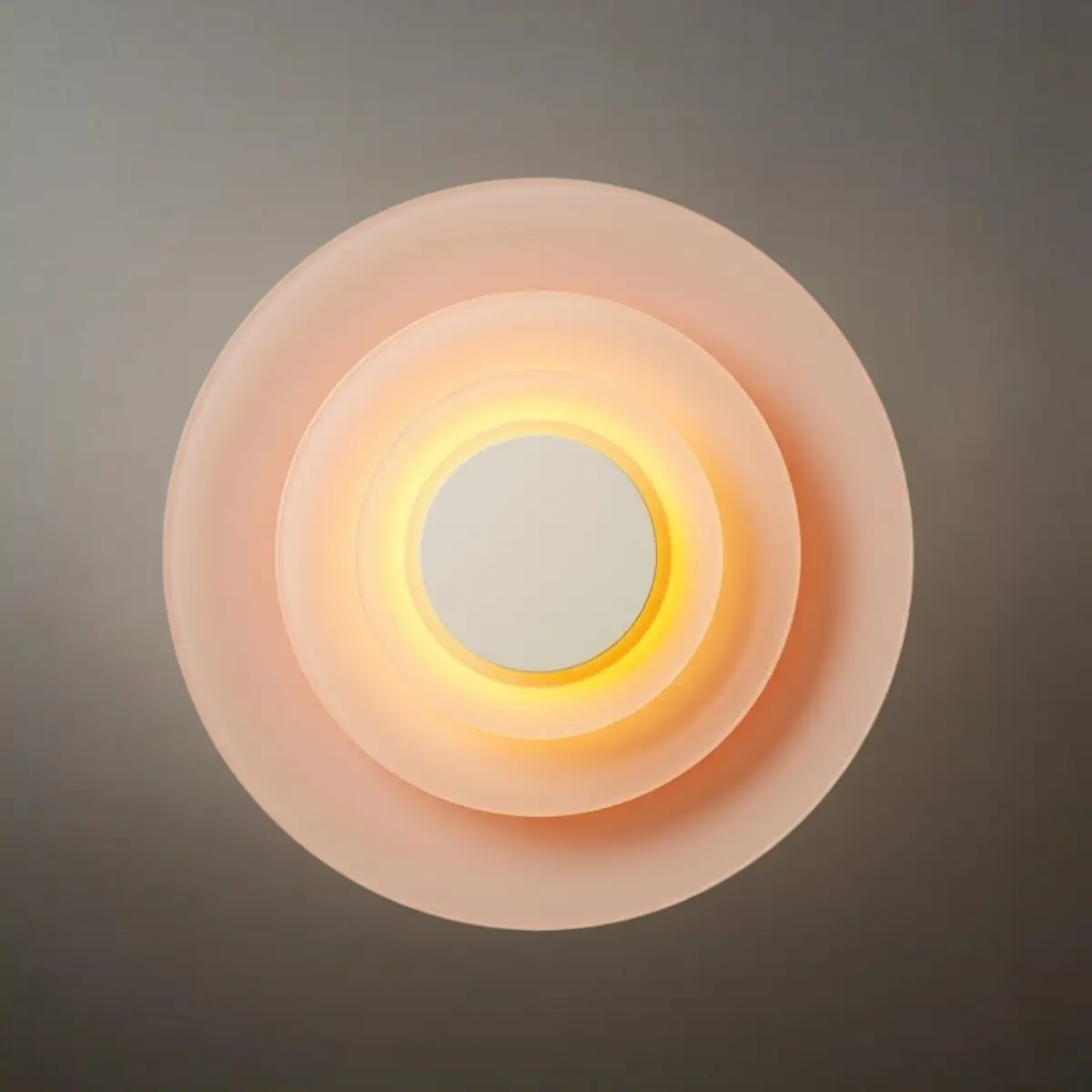 Morandi Metal Wall Lamp - Blue/Pink/Yellow Round Design for Living Room - Flindria