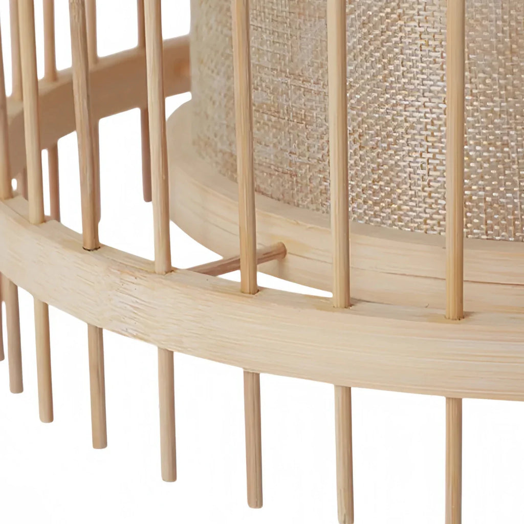 Designer Bamboo Floor Lamp – Bottle-Shaped Living Room - Flindria