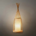 Designer Bamboo Floor Lamp – Bottle-Shaped Living Room - Flindria