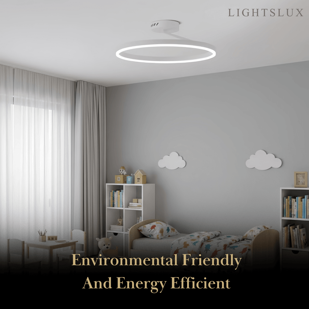 Modern Circular Flush Mount Ceiling Light – Black/White for Bedroom - Flindria
